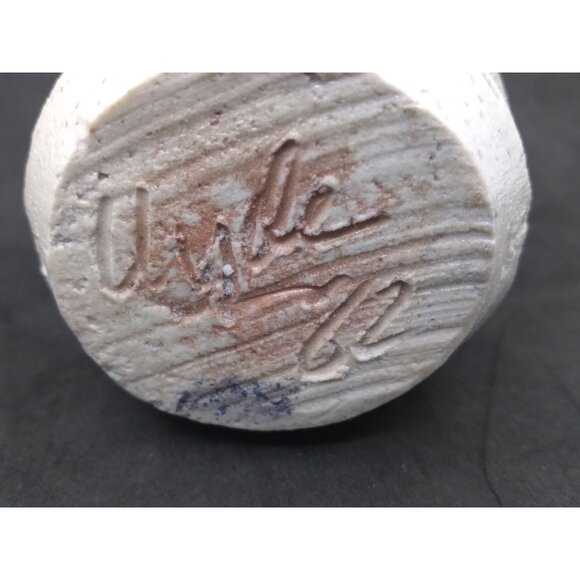 Handmade Ceramic Pottery Cup brutalist rough finish 3.5" Tall Signed by Artist - Picture 4 of 14